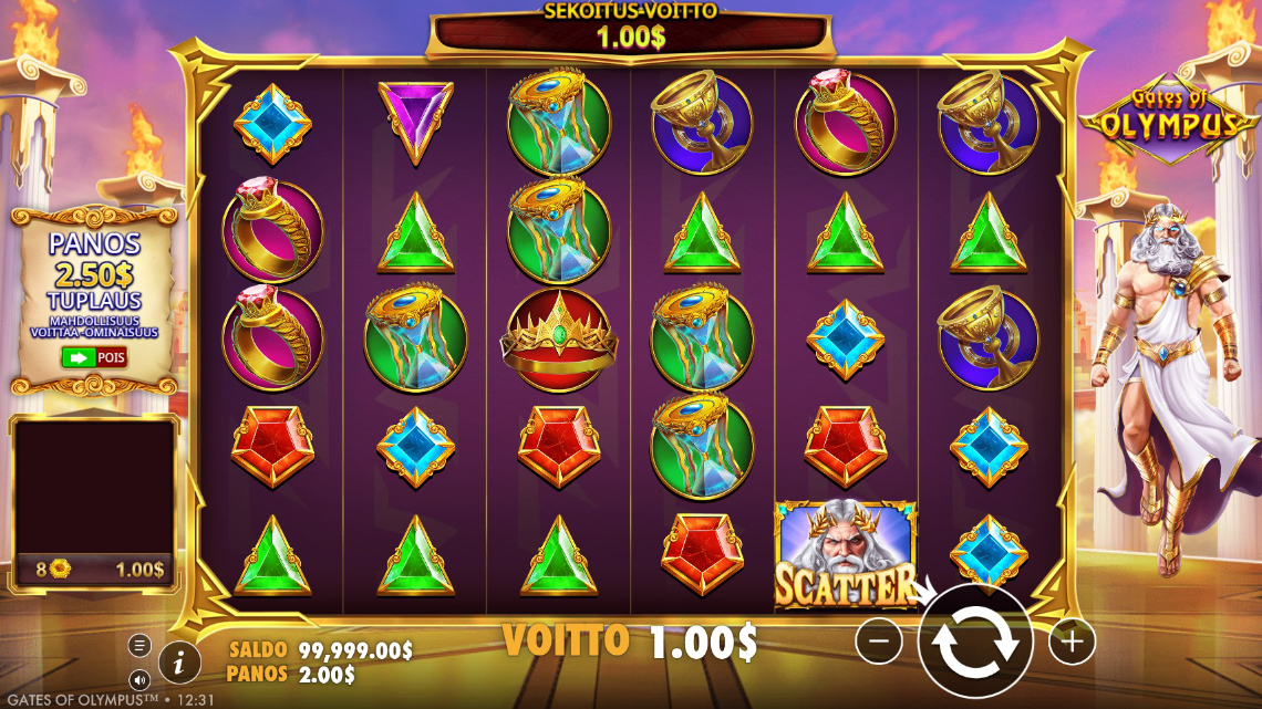 pragmatic play casino gates of olympus