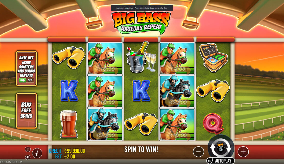 big bass raceday repeat kolikkopeli